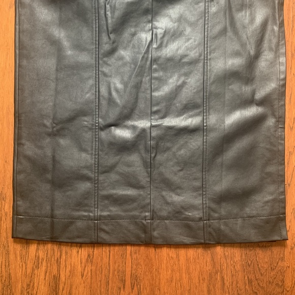 Free People Mira Leather Bodice Midi Dress - Size 10 - Picture 9 of 12